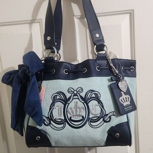 Juicy Couture Lovers Club Daydreamer Turq/Blue Tote NWT